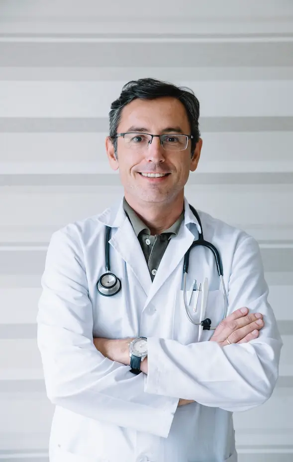médico de jaleco